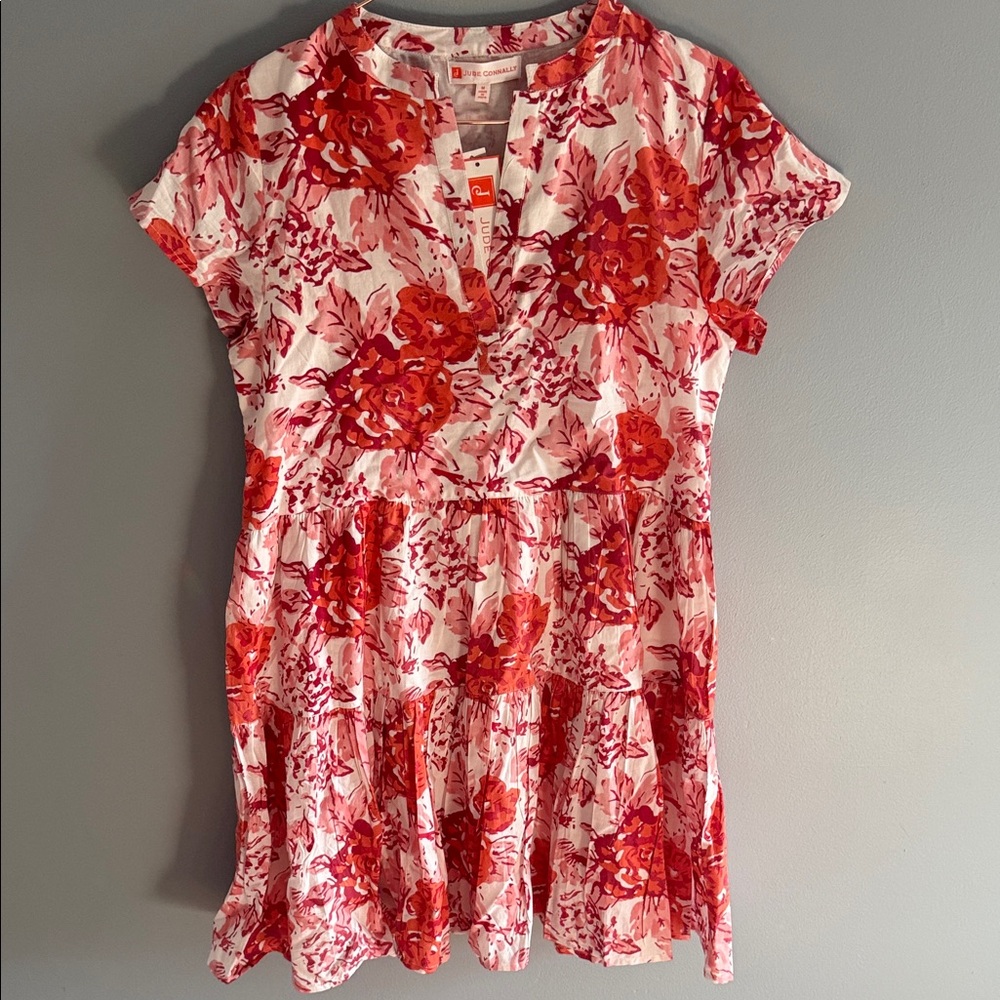Jude Connally Red Floral Mini Dress